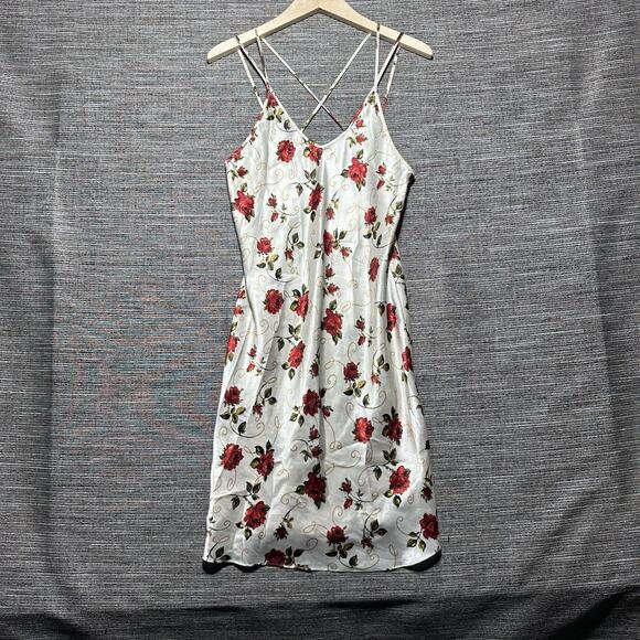 Barbizon Dresses & Skirts - Barbizon Dress Women's M White Beige Floral Summer Vintage